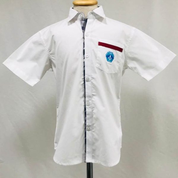 JNIS - 28 White Shirt Grey Triming JNIS