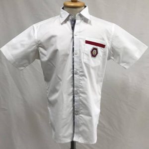 JNS - 11 White Shirt with Grey Trimming Half Sleeve