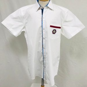 JNS - 24 White Shirt with Blue Chex JNS